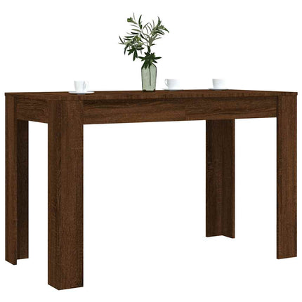 Table à dîner Chêne marron 120x60x76 cm bois d'ingénierie
