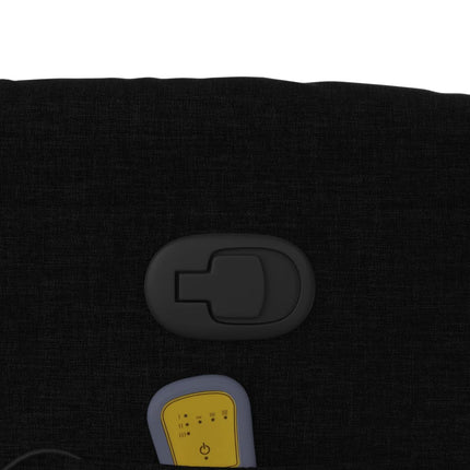 Fauteuil de massage inclinable noir tissu