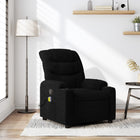 Fauteuil de massage inclinable noir tissu