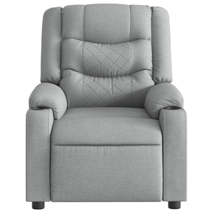 Fauteuil inclinable de massage en tissu gris clair