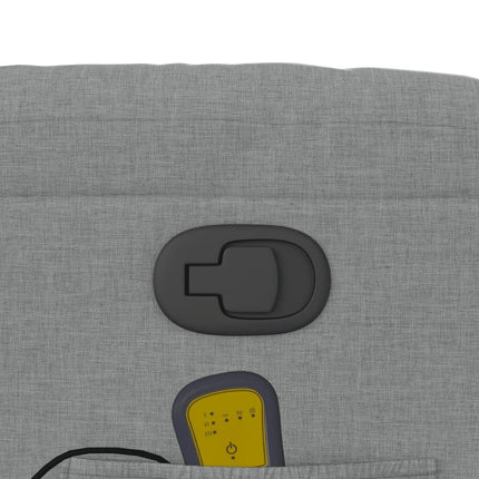 Fauteuil inclinable de massage en tissu gris clair