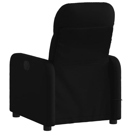 Fauteuil inclinable de massage noir tissu