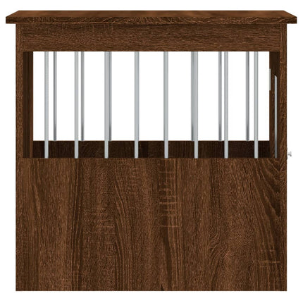 Meuble de cage pour chiens chêne marron 45x62x59 cm