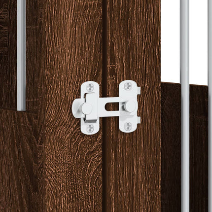 Meuble de cage pour chiens chêne marron 64,5x80x71 cm