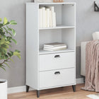 Bibliothèque VIKEN blanc 60x35x123 cm bois d'ingénierie