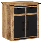Buffet avec 2 tiroirs 55x35x60 cm bois massif de manguier