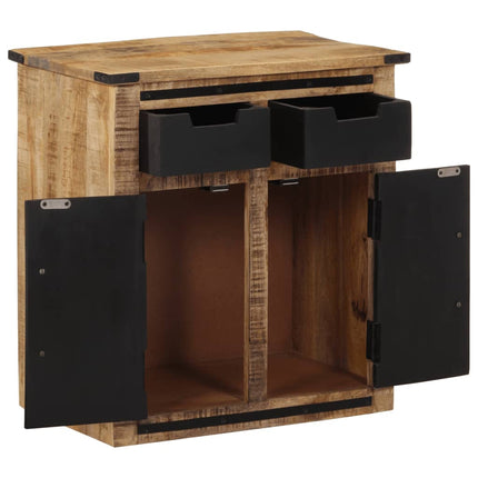 Buffet avec 2 tiroirs 55x35x60 cm bois massif de manguier