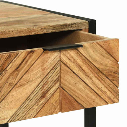 Table de Toilette Marron 100 x 40 x 120 cm Bois d'acacia massif