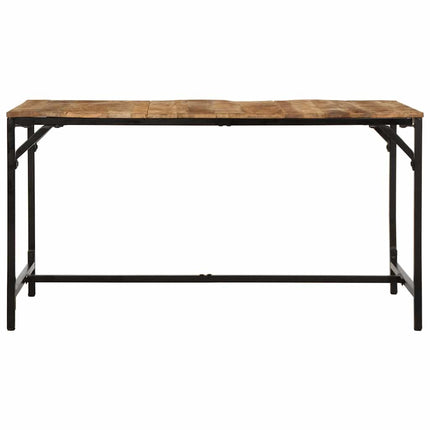 Table à manger 140x70x75 cm bois de manguier massif brut