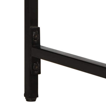 Table à manger 140x70x75 cm bois de manguier massif brut