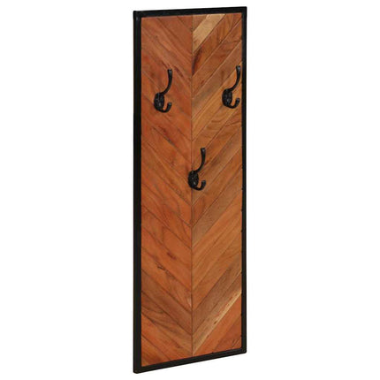 Porte-manteaux 2 pcs 35x1x90 cm bois massif acacia