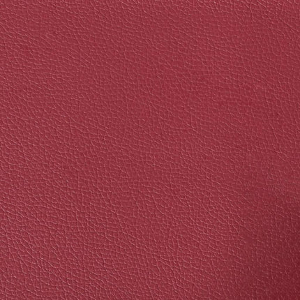 Canapé à 3 places Chesterfield rouge bordeaux similicuir