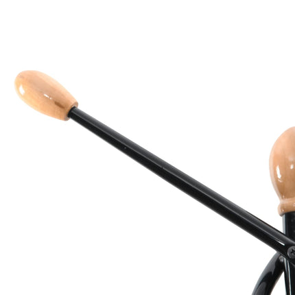 Porte-manteau noir 176 cm fer enduit de poudre