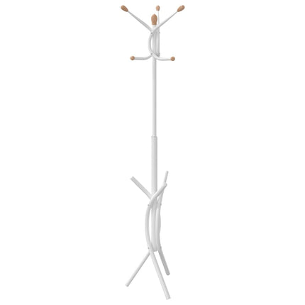 Porte-manteau blanc 176 cm fer enduit de poudre