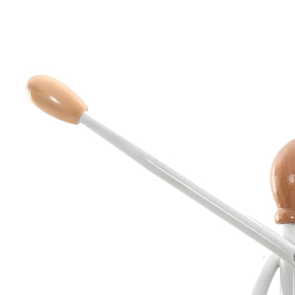 Porte-manteau blanc 176 cm fer enduit de poudre