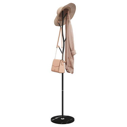Porte-manteau noir 177 cm fer enduit de poudre