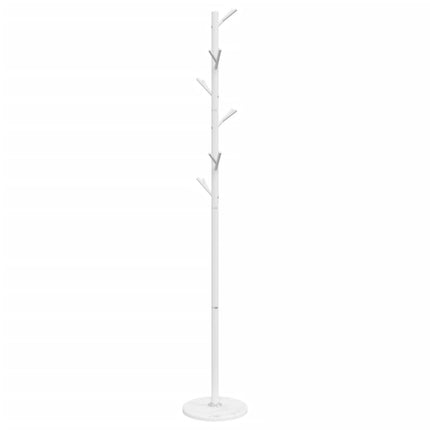 Porte-manteau blanc 175 cm fer enduit de poudre