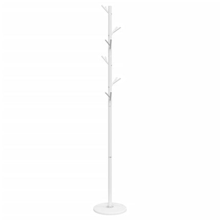 Porte-manteau blanc 175 cm fer enduit de poudre