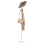 Porte-manteau blanc 175 cm fer enduit de poudre