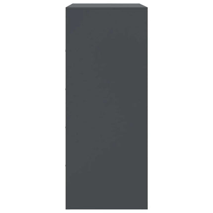 Buffet haut anthracite 67x39x95 cm acier