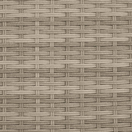 Chaise longue avec auvent et coussins gris clair résine tressée