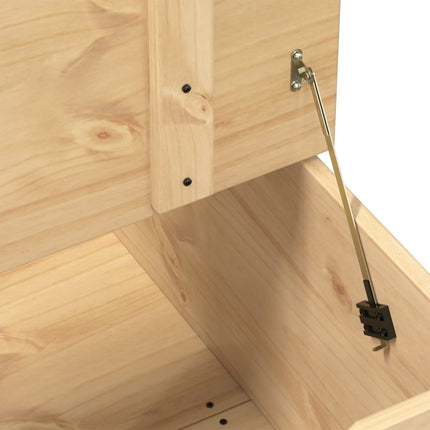 Boîte de rangement Corona 78x78x45 cm bois de pin massif
