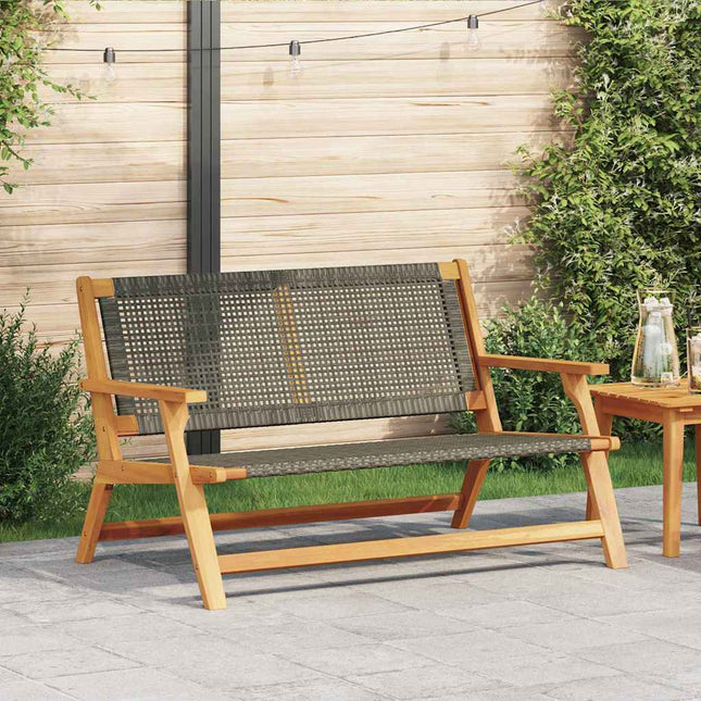 Mobilier de jardin Gris 122 x 78 x 73cm Bois d'acacia massif