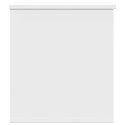 Boîte de rangement blanc 40x42x46 cm bois d'ingénierie