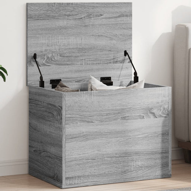 Boîte De Rangement Bois D'ingénierie Sonoma gris 1 60 x 42 x 46 cm