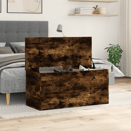 Boîte De Rangement Bois D'ingénierie Chêne fumé 1 100 x 42 x 46 cm