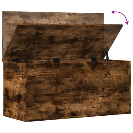 Boîte De Rangement Bois D'ingénierie Chêne fumé 1 100 x 42 x 46 cm