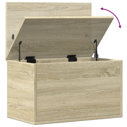 Boîte de rangement chêne sonoma 60x35x35 cm bois d'ingénierie