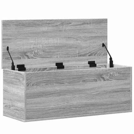 Boîte de rangement sonoma gris 90x35x35 cm bois d'ingénierie