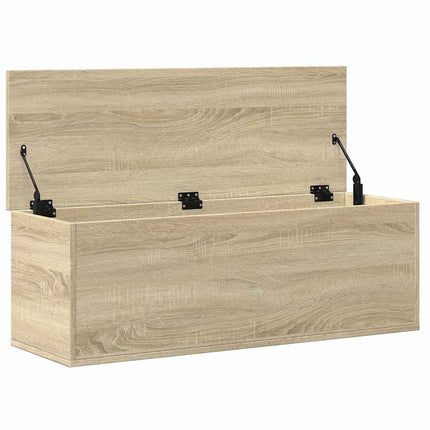 Boîte de rangement chêne sonoma 102x35x35 cm bois d'ingénierie