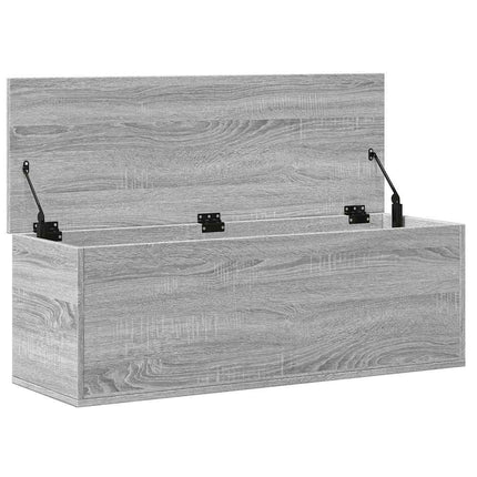 Boîte de rangement sonoma gris 102x35x35 cm bois d'ingénierie