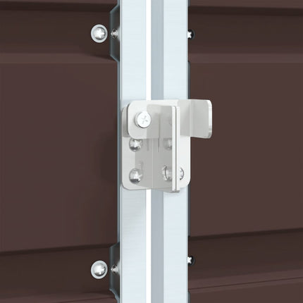 Rangement à roulettes pour poubelles pour bac unique acier