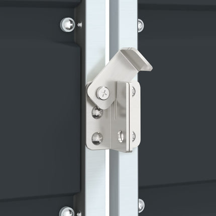 Rangement à roulettes pour poubelles pour bac unique acier