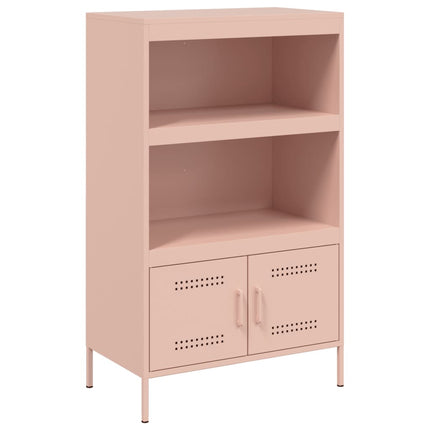 Buffet haut rose 68x39x113 cm acier