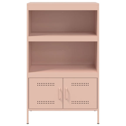 Buffet haut rose 68x39x113 cm acier