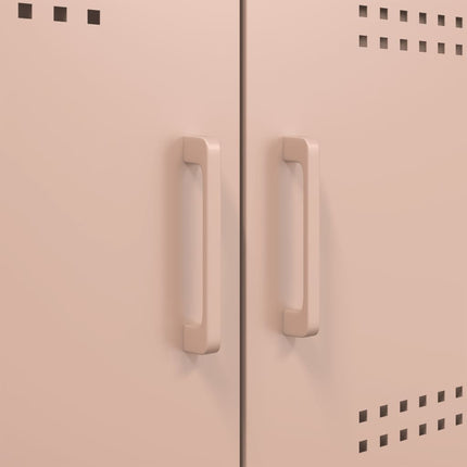 Buffet haut rose 68x39x113 cm acier