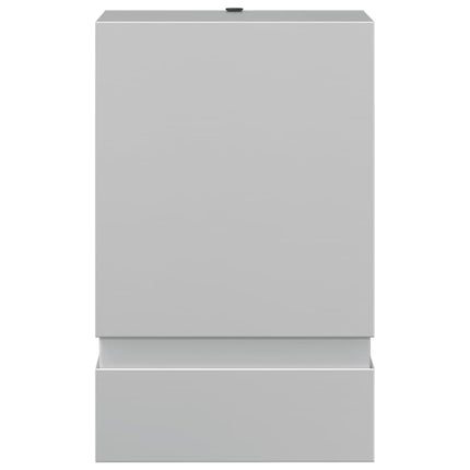 Applique murale d'extérieur argenté acier inoxydable