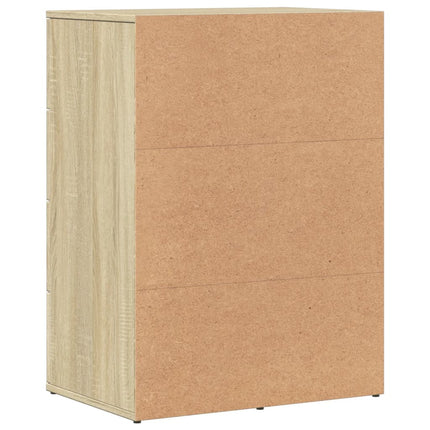 Buffets 2 pcs chêne sonoma 59x39x80 cm bois d'ingénierie