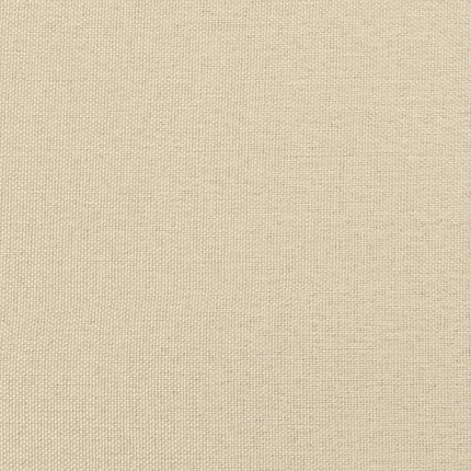 Canapé 3 places avec oreillers décoratifs crème 210 cm tissu