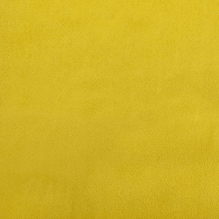 Canapé 3 places avec oreillers décoratifs jaune 180 cm velours