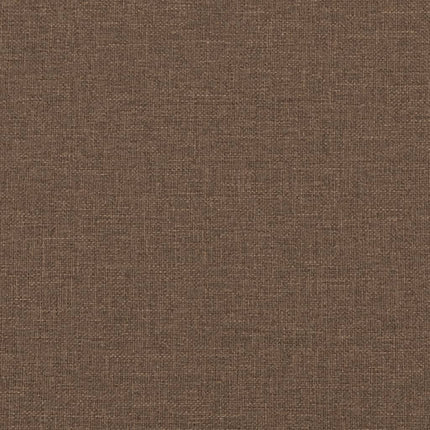 Ensemble de canapés 4 pcs avec repose-pied marron tissu