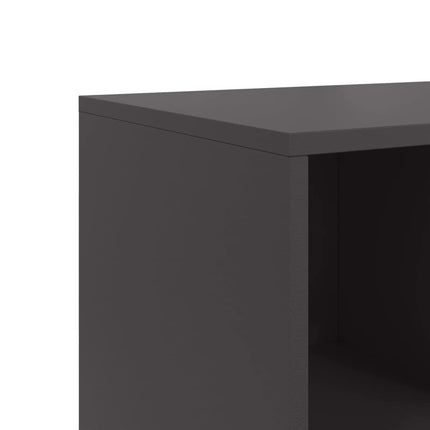 Buffet noir 100,5x39x72 cm acier