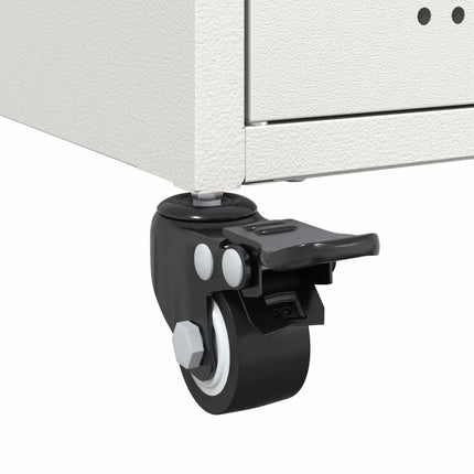 Buffet blanc 100,5x39x72 cm acier