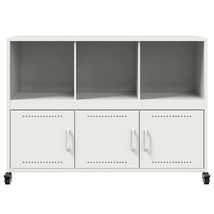 Buffet blanc 100,5x39x72 cm acier