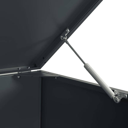 Rangement pour poubelle à roulettes pour poubelle simple Anthracite 69 x 79 x 117 cm Acier