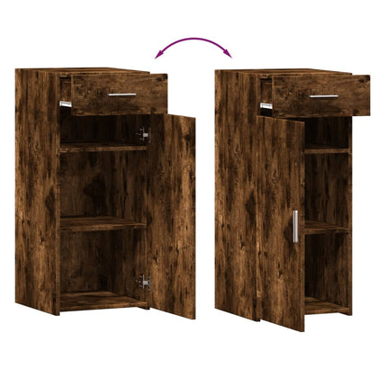 Buffet chêne fumé 40x42,5x93 cm bois d'ingénierie